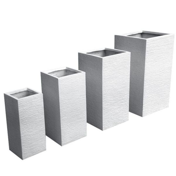 Indoor Outdoor Fiber Clay Flower Pot Light Weight Fibre Clay Plant Box For Garden