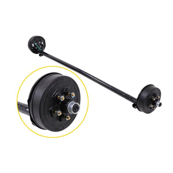 12" Electric Brake Torsion Trailer Axles with Hand Brake Option and 6000 lb Capacity