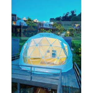 TUV Glass Windows Glamping Dome Tent By 4 People A Day