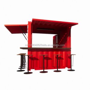 Hotel 10ft Mini Container Bar Stall in Supermarket with Sturdy Pop-up Store and