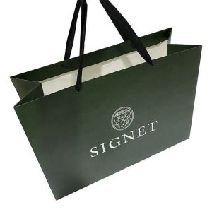 Customized Gift Jewelry Paper Bags with Logo and Handles