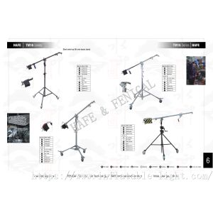 Aluminum Tripod Light Stand Air Damped Lamp Flexible Stainless Steel