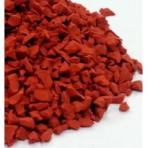 Red Non Toxi Playground Rubber Granules Mulch EPDM WAF Certification