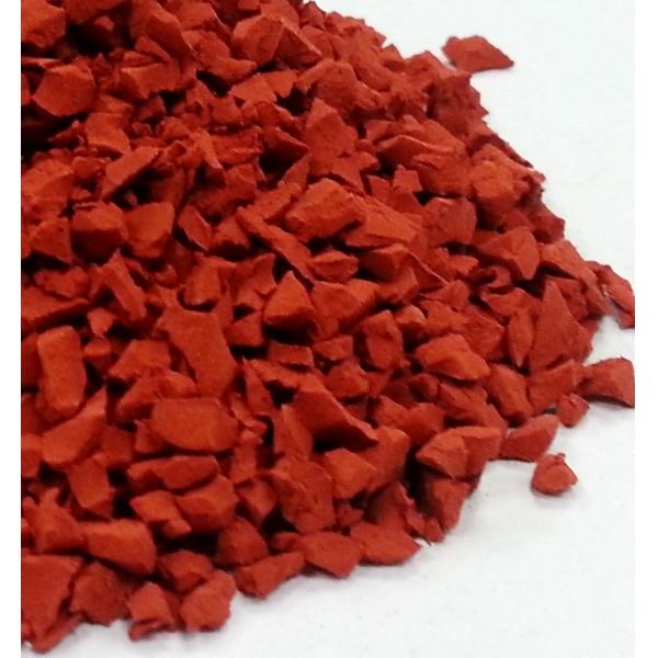 Buy Red Non Toxi Playground Rubber Granules Mulch EPDM WAF Certification at wholesale prices