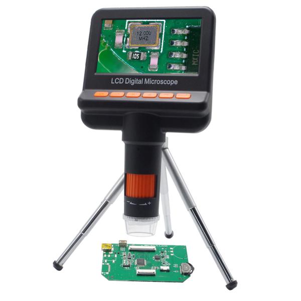 Buy HD 1080P 500x 4.3 Inch Portable Stand Alone Lcd Digital Microscope Fluorescence at wholesale prices
