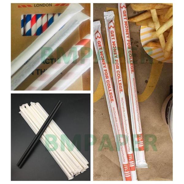  Printable 28gsm Straw Food Wrapping Paper For Drinking 29MM 35MM Harmless