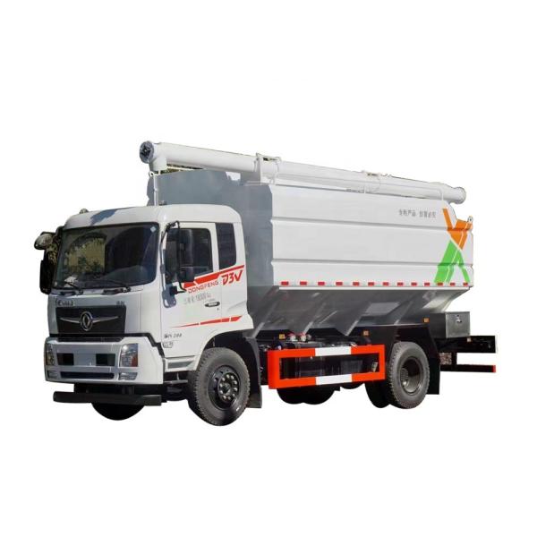 Buy Dongfeng Kingun D3V Cab 22cbm Bulk Feed Truck   Bulk Freighter at wholesale prices