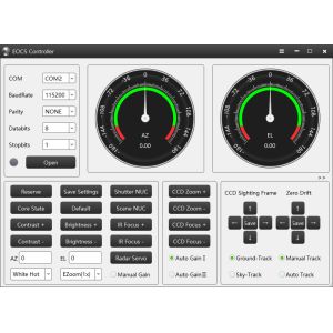 Gyro Stabilised EO IR Camera System with LWIR Thermal Camera 5Km Laser Range