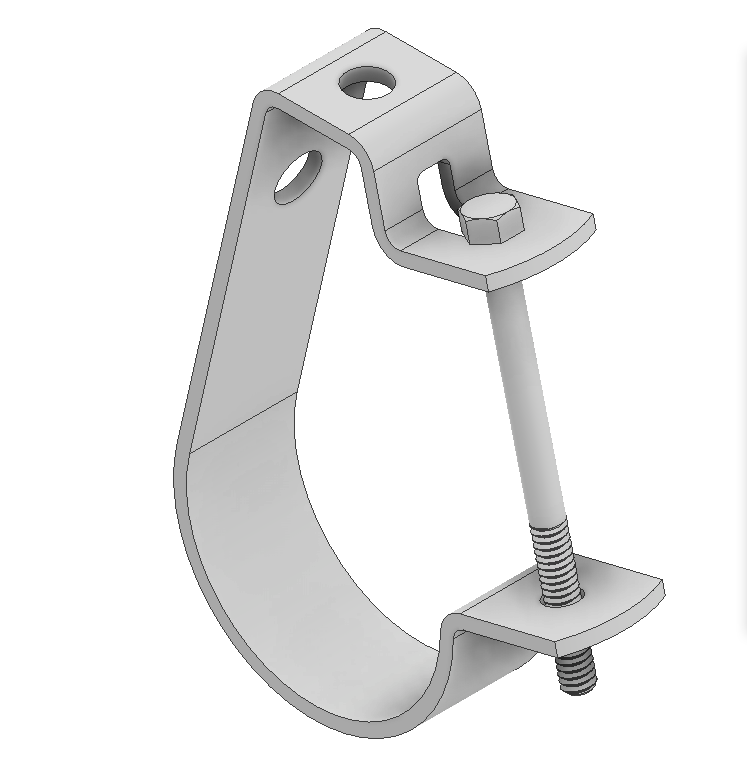 Quality Custom Size Zinc Plated J Hooker Clamp for sale