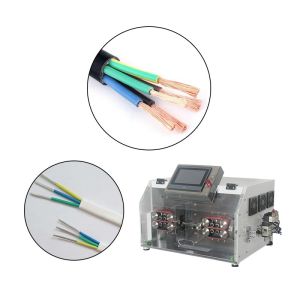 4mm2-30mm2 Electric Wire Stripping Machine 16 Wheel Industrial