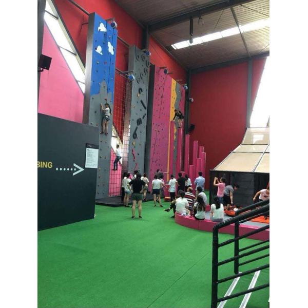 Easy Installation Kids Climbing Wall Exciting Multi Color Lightweight