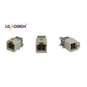 Automotive HFM Fakra-Mini 4P Quad Code B Mini Fakra Connector for PCB