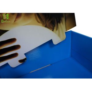 3 Tier LED Products Cardboard POS Display Stand With Graphic Header