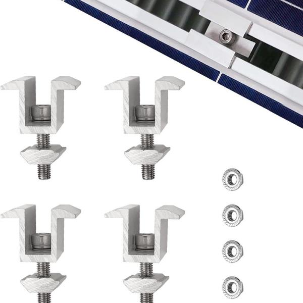 Buy Solar Panel Mid Clamps 40/50/60/80mm at wholesale prices