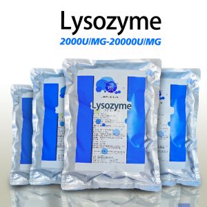 China Light Yellow Powder Lysozyme Enzyme 2000U/MG Soluble In Water on sale