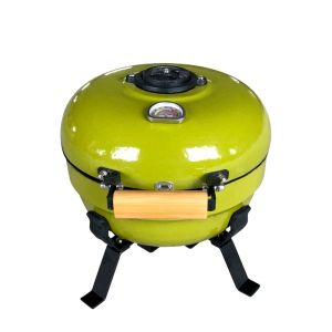 Kimstone 12 Inch Mini Barbecue Kamado Portable Tandoor Clay Oven Charcoal BBQ
