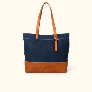 Large Capacity Leather Tote Bag Durable Waterproof Travel Waxed Canvas