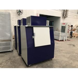 Commercial Single Door Ice Storage Merchandiser With Sticker