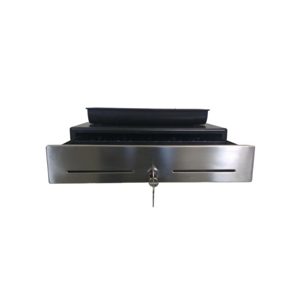 Buy Classic Black Metal ABS With Stainless Panel Cash Drawer Safe at wholesale prices