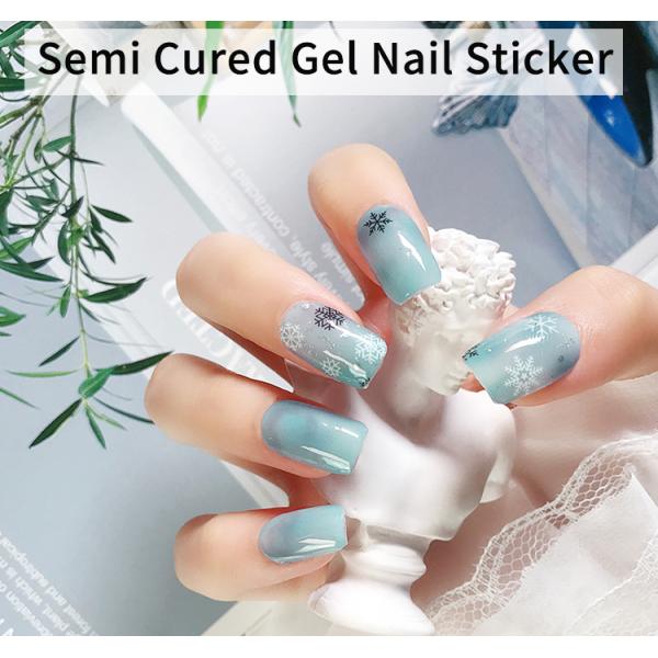 Customized Colorful Paper Nail Wraps Sticker for Christmas Gel Nail Strips in 2024