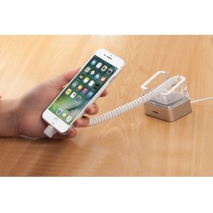 COMER new acrylic display cellphone security charger display anti theft holders
