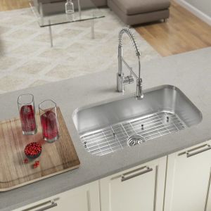 480MM SUS304 Stainless Steel Single Bowl Sink With Minimum Base Cabinet