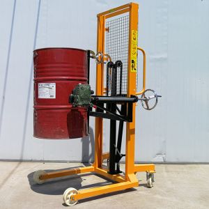 Manual 1.5kwh 400KG Hydraulic Forklift Drum Tilter Equipment