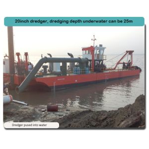 Diesel Engine Hydraulic Cutter Sand Dredging Machine Non self propelled dredger