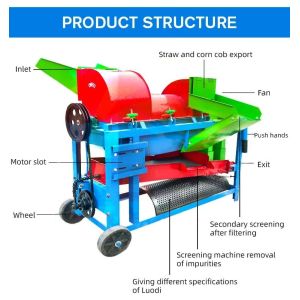 Multi Functional Agricultural Farm Machinery Diesel Agriculture Thresher Machine