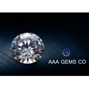 China Customised 10mm White Moissanite Classical Round Cutting Shape on sale
