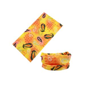 China Custom Logo Printed Original  Headwear Wind Resistant Yellow  25 * 50 CM on sale