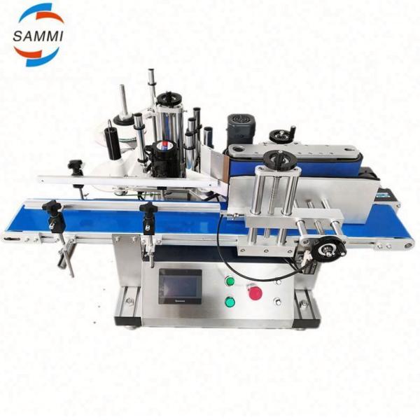 Buy Automatic Bottle Label Sticker Tabletop Double Side Round Bottle Labelling Machine With Date Coder at wholesale prices