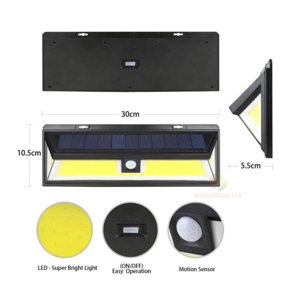 ABS Wall Mounted 3.7V Outdoor Solar LED Lights
