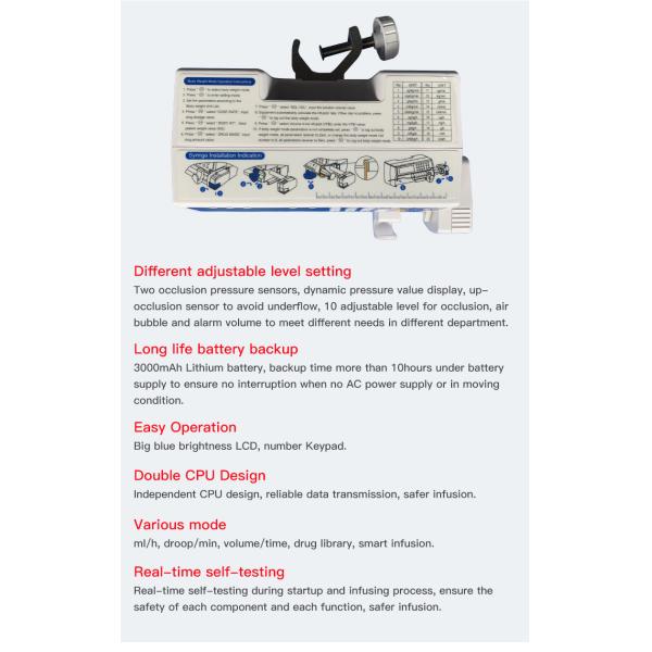 PCA Ambulatory Pet Veterinary Peristaltic Infusion Pump