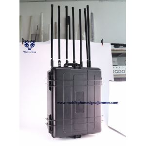 350 Watt Drone Communication Jammer 2000M Jamming Range Waterproof Enclosure