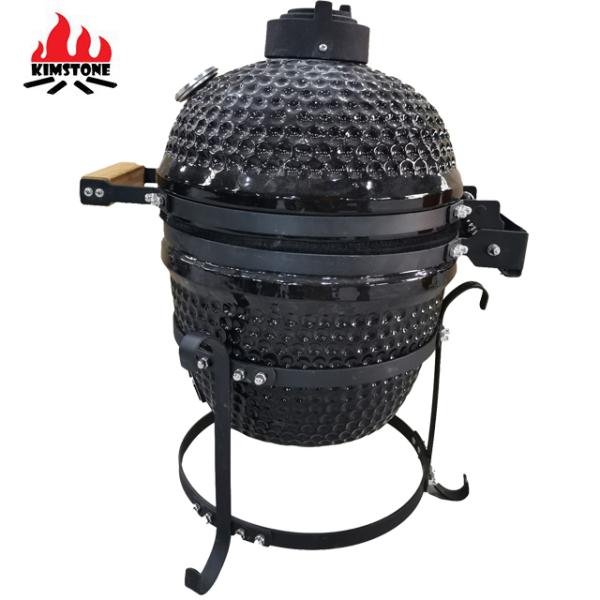 KIMSTONE 13 Zoll Kamado Grill Keramik Bbq Grill Mini Ceramic Smoker Kamado Ceramic Barbecue Grill