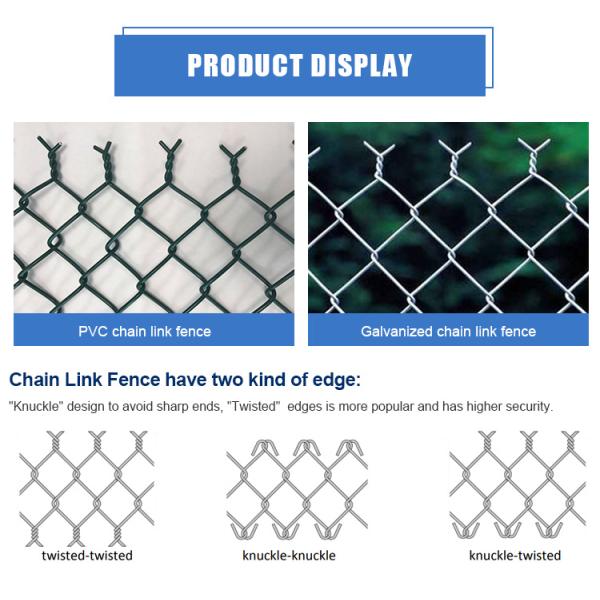 Hot Dipped Galvanized Chain Link Fence for Sale