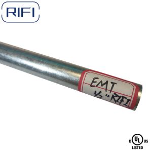 RIFI Hot Dip Galvanized EMT Conduit Pipe 1/2 Inch For Electrical Metallic Tubing