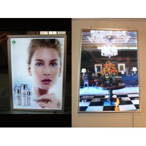 Aluminum advertising poster frame with wallmount