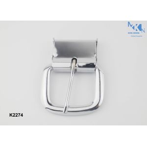 Screw Type Metal Strap Buckles , Professional Leather Belt Pin Buckle