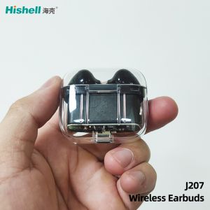 J207 TWS Wireless Earbuds Tranparent Cover Design ENC Earphones