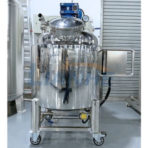 Syrup Fixed Cover Homogenizer Emulsifier Mixer Vertical PLC Control