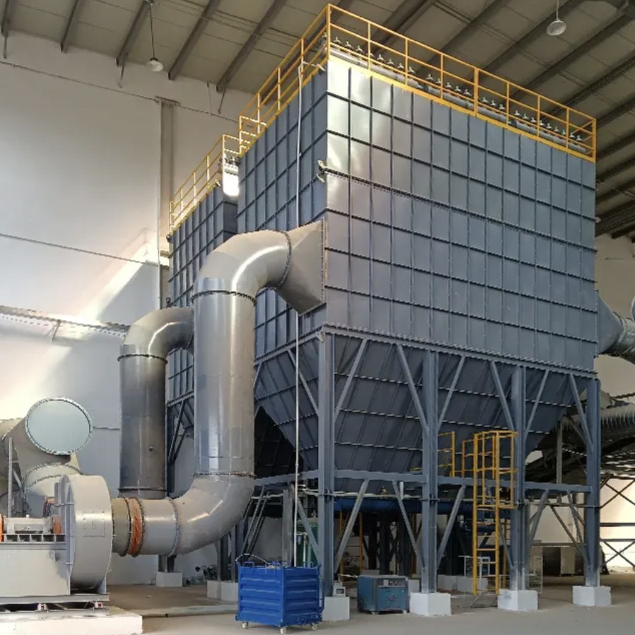 China HMC Pulse Jet Baghouse Dust Collector Bag House Filter System 9000m3/H on sale