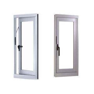 Frosted Glass Custom Aluminium Windows Small Toilet Single Casement Easy