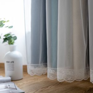 Blackout Coffee Textured Shower Cotton Curtain Fabric