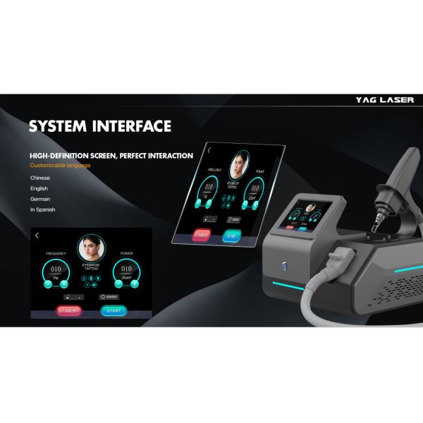 12.1 Inch Touch Screen High Power Q Switch Nd Yag Picosecond Laser For Tattoo Removal