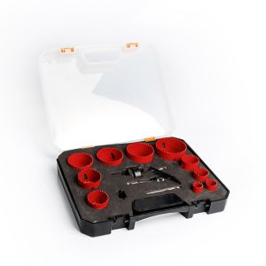 Red Bimetal Bi Metal Hole Saw Bits Stainless Steel Hex Shank