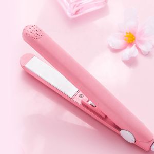2 In 1 Mini Travel Flat Iron Hair Straightener 1/2 Inch Multifunctional