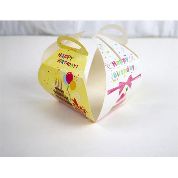 Birthday Cake Colored Cardboard Cake Box Cupcake Boxes - CUSTOM SIZES