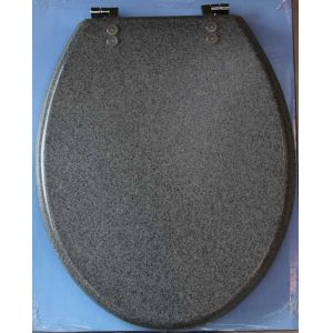 Glitter polyresin toilet seat,18'european size,whiter and black
